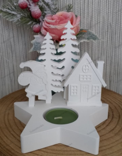 Zimní svícen ve tvaru hvězdy SHO1