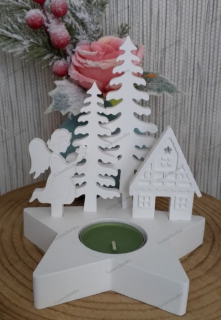 Zimní svícen ve tvaru hvězdy SHO2