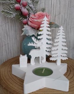 Zimní svícen ve tvaru hvězdy SHO3