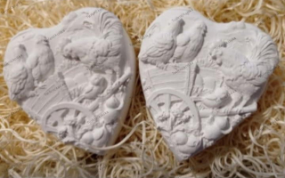 Srdíčko s venkovským motivem 